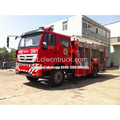 Caminhão de bombeiros de espuma de água SINOTRUCK 4X2 6000 litros